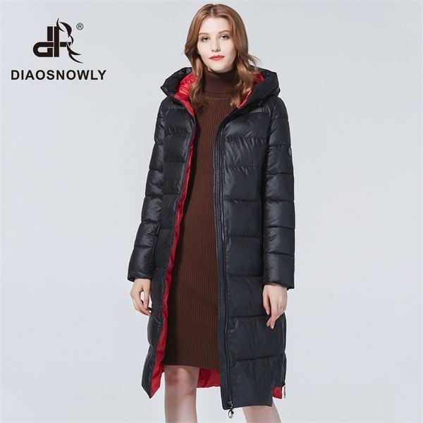 diaosnowly 2020 new thick jackets hooded outwear coats for women warm long parka fashion winter clothes 201124, Black
diaosnowly 2020 new thick jackets hooded outwear coats for women warm long parka fashion winter clothes 201124, Black