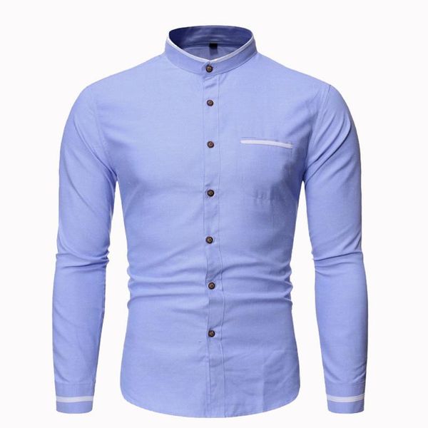 men's casual shirts men autumn slim fit shirt fashion solid business button up stand collar long sleeve, White;black
men's casual shirts men autumn slim fit shirt fashion solid business button up stand collar long sleeve, White;black