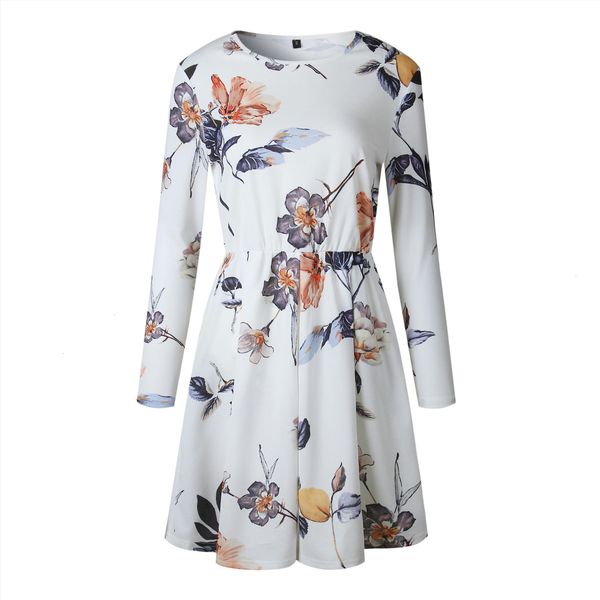 summer spring dress women casual o neck elastic waist slim flower printed dress beoho beach dresses designer clothes, Black;gray
summer spring dress women casual o neck elastic waist slim flower printed dress beoho beach dresses designer clothes, Black;gray