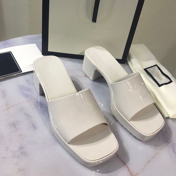 women designer rubber slide sandal platform chunky heel retro slides summer sandals flip flops, Black
women designer rubber slide sandal platform chunky heel retro slides summer sandals flip flops, Black