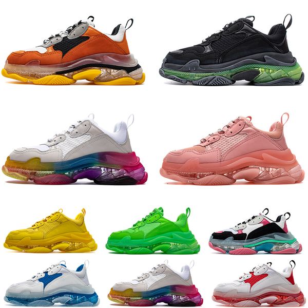 fashion triple s crystal bottoms mens womens casual shoes paris 17fw classic sneakers vintage dad platform women 2020 flats trainers shoe, Black
fashion triple s crystal bottoms mens womens casual shoes paris 17fw classic sneakers vintage dad platform women 2020 flats trainers shoe, Black