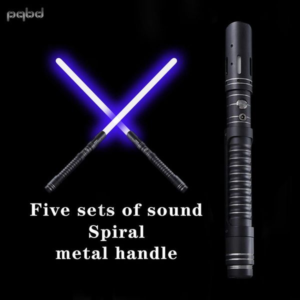 pqbd rgb saber heavy dueling lightsaber and sound children cosplay toys 11 color metal handle with sound sabre laser q0113
pqbd rgb saber heavy dueling lightsaber and sound children cosplay toys 11 color metal handle with sound sabre laser q0113