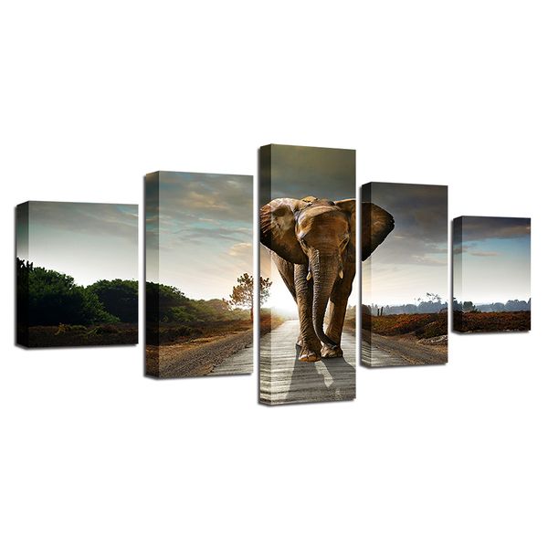 5 panel framed wall art auspicious elephant nature painting pictures print on canvas animal the picture for home modern decoration piece
5 panel framed wall art auspicious elephant nature painting pictures print on canvas animal the picture for home modern decoration piece