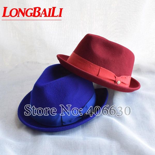 winter wool felt fedora hats for men chapeu lining jazz trilby hats pwfr034, Blue;gray
winter wool felt fedora hats for men chapeu lining jazz trilby hats pwfr034, Blue;gray