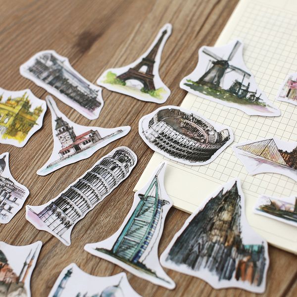 creative traval around the world watercolor hand-painted building decorative stickers adhesive diy scrapbook decoration diary, Purple;pink
creative traval around the world watercolor hand-painted building decorative stickers adhesive diy scrapbook decoration diary, Purple;pink