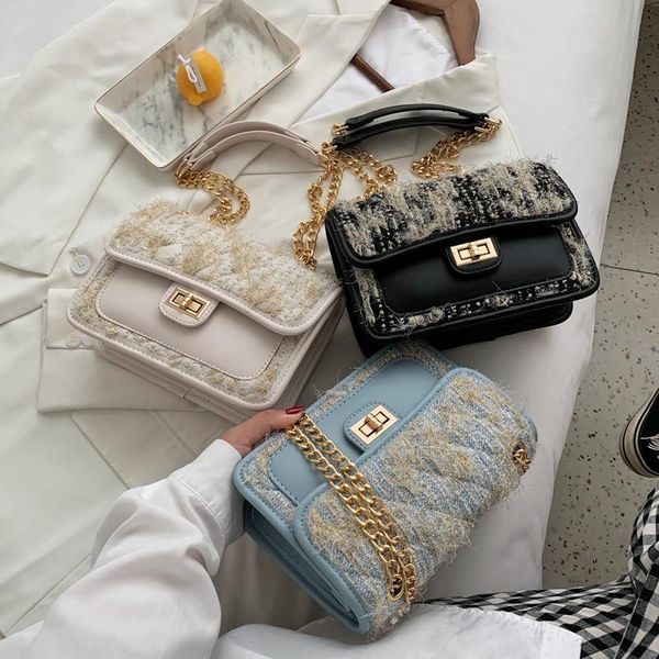 texture fairy handbag 2020 new korean version of lingge chain single shoulder messenger bag versatile square bag
texture fairy handbag 2020 new korean version of lingge chain single shoulder messenger bag versatile square bag