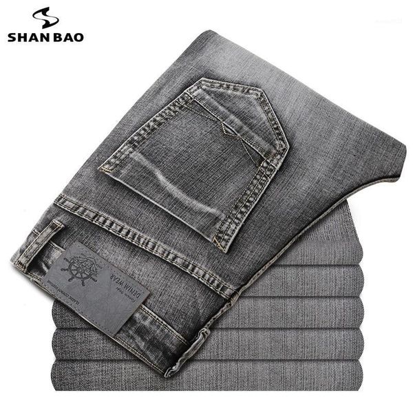 men's jeans shan bao cotton stretch men's fit straight smoky gray 2021 spring classic brand youth fashion denim jeans1, Blue
men's jeans shan bao cotton stretch men's fit straight smoky gray 2021 spring classic brand youth fashion denim jeans1, Blue