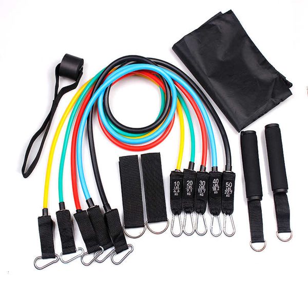11pcs/set workout bands pull rope yoga fitness exercises resistance bands latex tubes pedal training strap body training elastic fit-00201
11pcs/set workout bands pull rope yoga fitness exercises resistance bands latex tubes pedal training strap body training elastic fit-00201