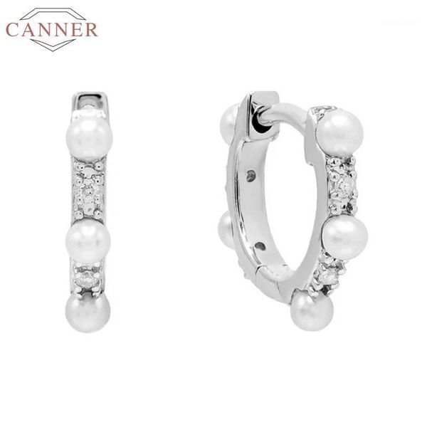 hoop & huggie canner 925 sterling silver earrings for women zircon pearl earring luxury earings s925 jewelry pendientes piercing cartilag1, Golden;silver
hoop & huggie canner 925 sterling silver earrings for women zircon pearl earring luxury earings s925 jewelry pendientes piercing cartilag1, Golden;silver