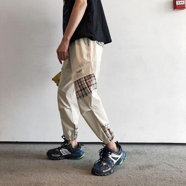 men hip hop plaid joggers pants 2020 overalls man streetwearcargo pants male fashions track color block trousers1, Black
men hip hop plaid joggers pants 2020 overalls man streetwearcargo pants male fashions track color block trousers1, Black