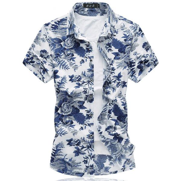 men's casual shirts 2021 floral hawaiian shirt summer breathable thin mercerized cotton short sleeve men chemise plus size smooth blous, White;black
men's casual shirts 2021 floral hawaiian shirt summer breathable thin mercerized cotton short sleeve men chemise plus size smooth blous, White;black