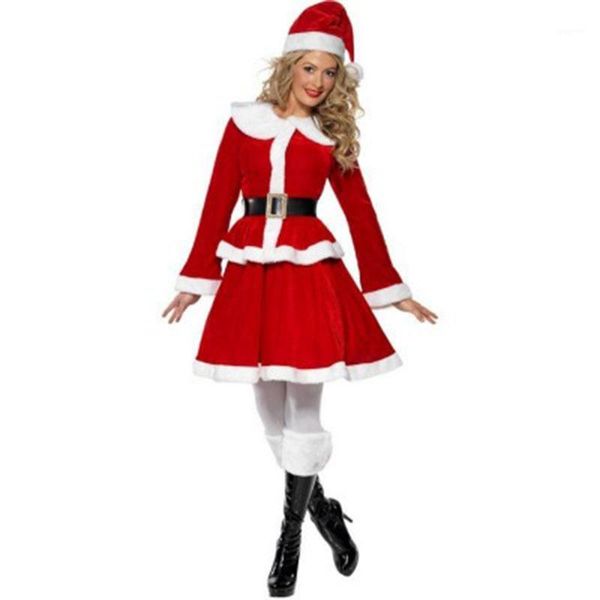 woman santa claus cosplay costume party christmas carnival girl 4pcs clothes skirt hat belt equipment1, Black;red
woman santa claus cosplay costume party christmas carnival girl 4pcs clothes skirt hat belt equipment1, Black;red