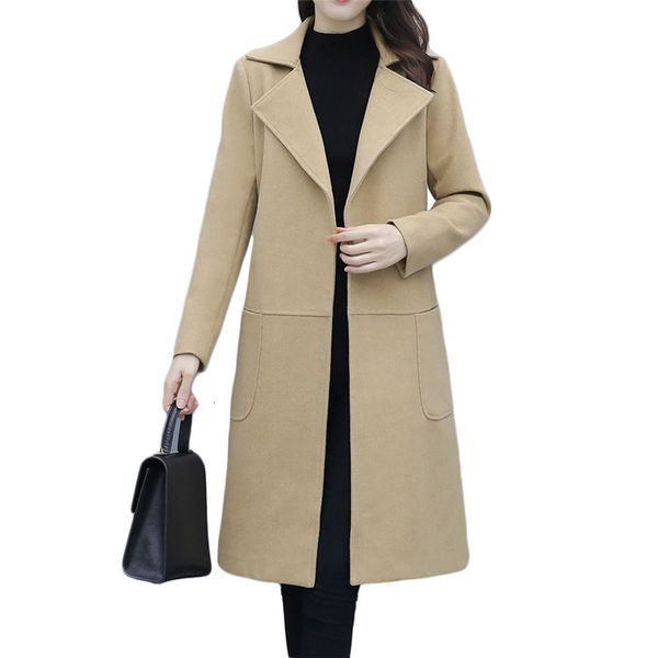 2021 new women's thin coat m-4xl plus size new autumn casual fashion black belt long wool jacket pockets
2021 new women's thin coat m-4xl plus size new autumn casual fashion black belt long wool jacket pockets