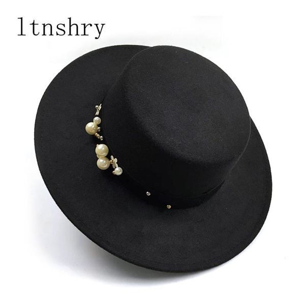 wide brim hats pearl chapeau femme vintage fashionable black felt fedora hat men sombrero bowler trilby for women gorra mujer, Blue;gray
wide brim hats pearl chapeau femme vintage fashionable black felt fedora hat men sombrero bowler trilby for women gorra mujer, Blue;gray