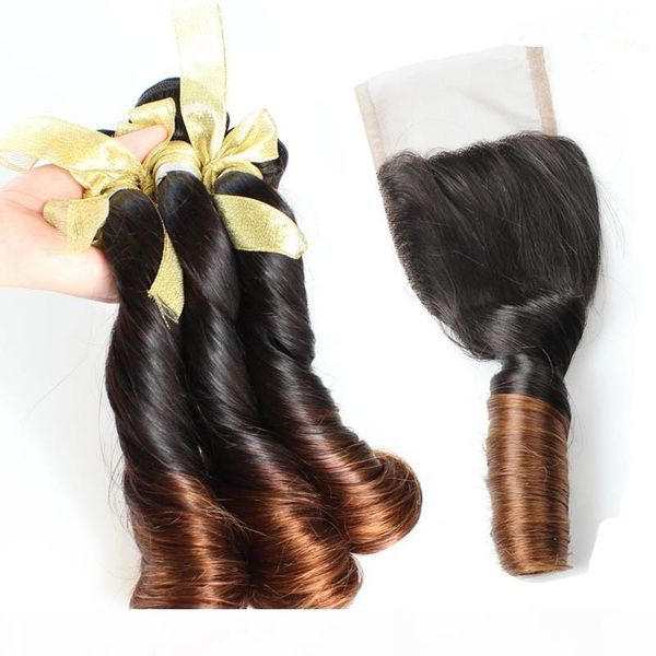9a malaysian aunty funmi hair with closure two tone 1b 4 brown ombre romance curls virgin hair with lace closure 4pcs lot, Black
9a malaysian aunty funmi hair with closure two tone 1b 4 brown ombre romance curls virgin hair with lace closure 4pcs lot, Black