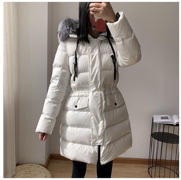 french brand new down coat for women in the middle of the long white duck down coat for women hooded big fox fur collar coat down jacke, Black
french brand new down coat for women in the middle of the long white duck down coat for women hooded big fox fur collar coat down jacke, Black