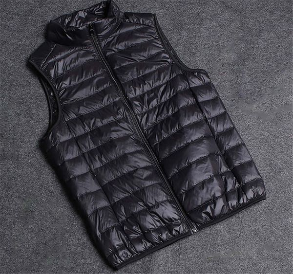 winter down vest lightweight waterproof sleeveless down jacket men's short fashion casual slim men's clothing, Black;white
winter down vest lightweight waterproof sleeveless down jacket men's short fashion casual slim men's clothing, Black;white