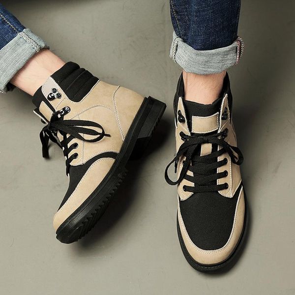 new brand autumn winter men's boots cow genuine leather men shoes fashion motorcycle boots comfortable ankle casual shoes, Black
new brand autumn winter men's boots cow genuine leather men shoes fashion motorcycle boots comfortable ankle casual shoes, Black