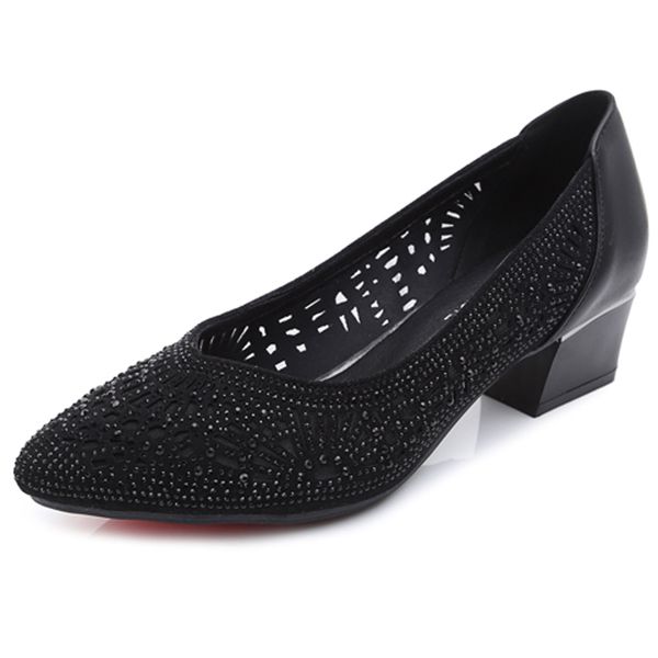 2022 new summer fashion pumps cut-outs women crystal casual ladies shoes high heels tenis feminino genuine leather, Black
2022 new summer fashion pumps cut-outs women crystal casual ladies shoes high heels tenis feminino genuine leather, Black