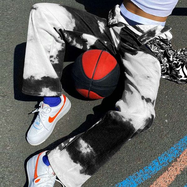 contrast blue sky and white clouds color tie dye personalized straight loose street fashion ins style women's pants 2020, Black;gray
contrast blue sky and white clouds color tie dye personalized straight loose street fashion ins style women's pants 2020, Black;gray
