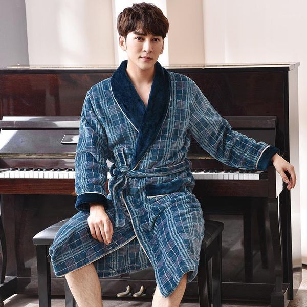 men's sleepwear 2021 velvet+cotton robe men thick plus size -3xl winter kimono homme peignoir bathrobe warm robes pajamas male's, Black;brown
men's sleepwear 2021 velvet+cotton robe men thick plus size -3xl winter kimono homme peignoir bathrobe warm robes pajamas male's, Black;brown
