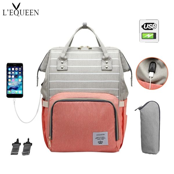 fashion mummy striped maternity nappy bag large capacity baby bag bolsa maternidade designer nursing bag for mother baby diaper y200107
fashion mummy striped maternity nappy bag large capacity baby bag bolsa maternidade designer nursing bag for mother baby diaper y200107