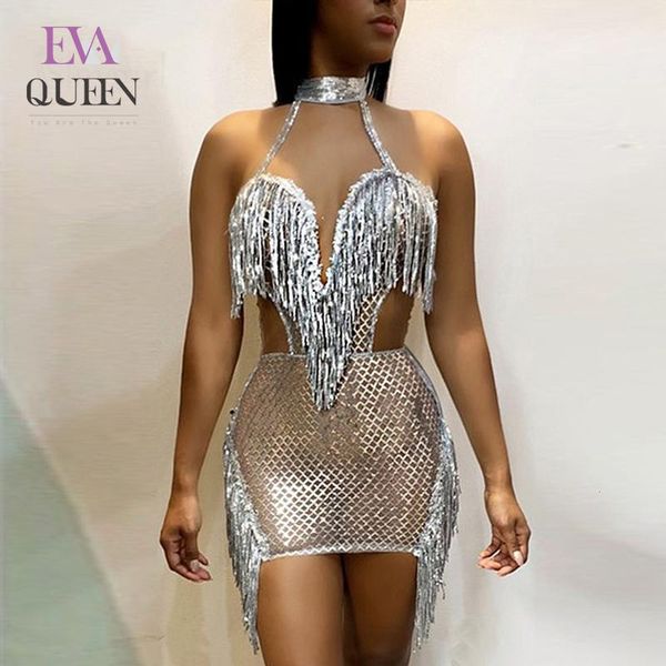 evaqueen tassel sequin party dress women hollow out dress mini halter club summer autumn dresses ladies vestidos 2020 new, Black;gray
evaqueen tassel sequin party dress women hollow out dress mini halter club summer autumn dresses ladies vestidos 2020 new, Black;gray