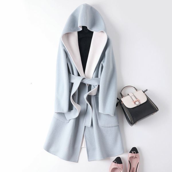 2021 new fashions with hood autumn coat two women's wear 100% wool mujer chaquette z8l7, Black
2021 new fashions with hood autumn coat two women's wear 100% wool mujer chaquette z8l7, Black