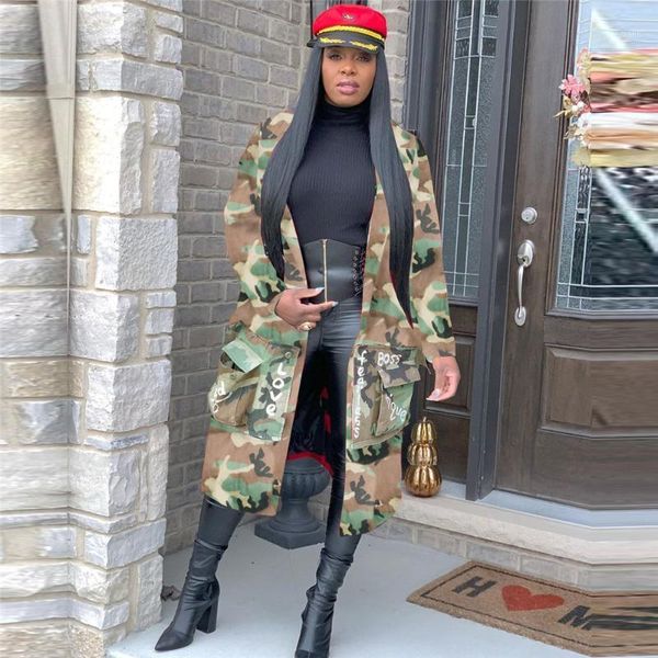plus size camouflage trench coat women autumn casual letter print coat pockets long sleeve overcoat female outwear high street1, Tan;black
plus size camouflage trench coat women autumn casual letter print coat pockets long sleeve overcoat female outwear high street1, Tan;black