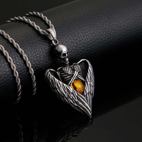 fongten череп angel wing cat eyes камни из нержавеющей стали кулон pingente для мужчин ожерелье ювелирных изделий jllezb bde_jewelry, Bronze;silver
fongten череп angel wing cat eyes камни из нержавеющей стали кулон pingente для мужчин ожерелье ювелирных изделий jllezb bde_jewelry, Bronze;silver