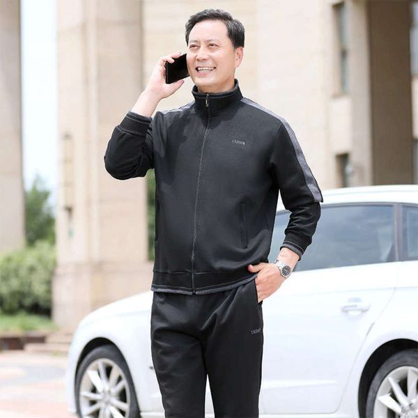 autumn sports spring 2020 sweater men's and elderly sportswear middle aged dad's three piece suit, Gray
autumn sports spring 2020 sweater men's and elderly sportswear middle aged dad's three piece suit, Gray