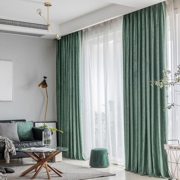 the new high-end luxury light wind green velvet curtains american retro texture small living room bedroom curtains
the new high-end luxury light wind green velvet curtains american retro texture small living room bedroom curtains