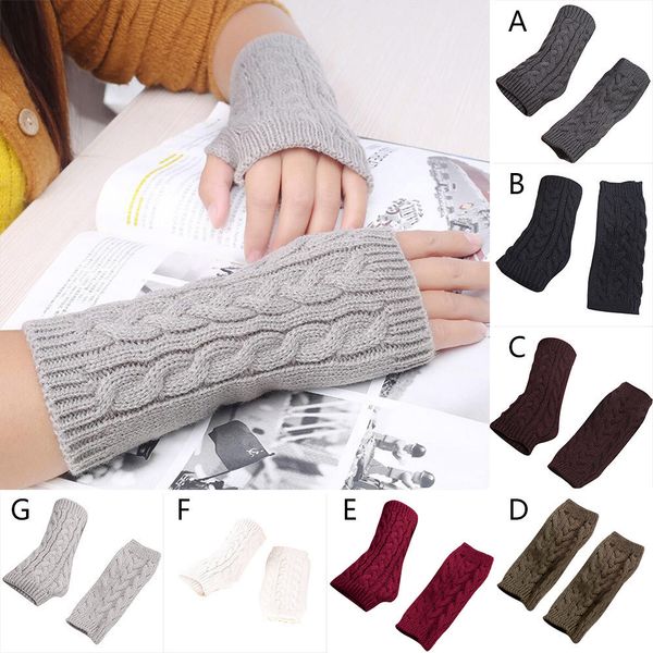 winter women warmers fingerless long gloves solid warm mittens knitted protection arm warmer half finger sleeves black grey, Blue;gray
winter women warmers fingerless long gloves solid warm mittens knitted protection arm warmer half finger sleeves black grey, Blue;gray