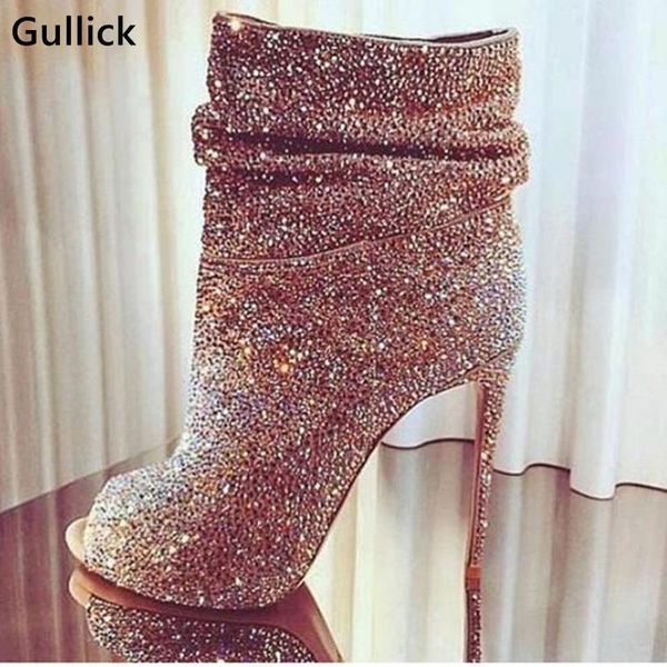 boots peep toe women bling crystal short stiletto heels ankle shining diamond woman banquet dress pumps1, Black
boots peep toe women bling crystal short stiletto heels ankle shining diamond woman banquet dress pumps1, Black