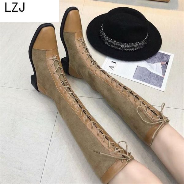 lzj 2020 new women knee-high girl women boots round head female boots frenulum square heels back zipper1, Black
lzj 2020 new women knee-high girl women boots round head female boots frenulum square heels back zipper1, Black