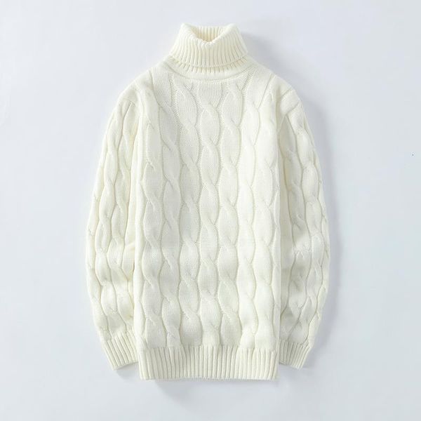 new winter men's solid color twist turtleneck sweater male slim fit knitted thick pullovers sweaters casual high neck, White;black
new winter men's solid color twist turtleneck sweater male slim fit knitted thick pullovers sweaters casual high neck, White;black