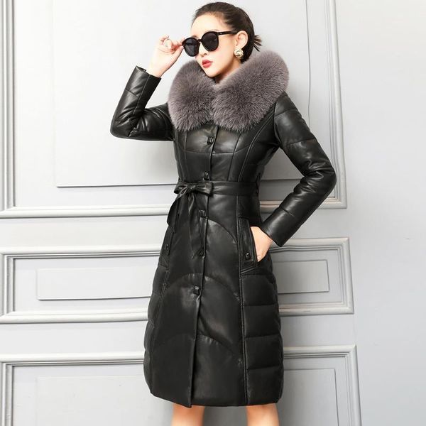 kmetram real leather jacket fur collar down jacket women clothes 2019 winter women sheepskin coat female plus size my1, Black
kmetram real leather jacket fur collar down jacket women clothes 2019 winter women sheepskin coat female plus size my1, Black