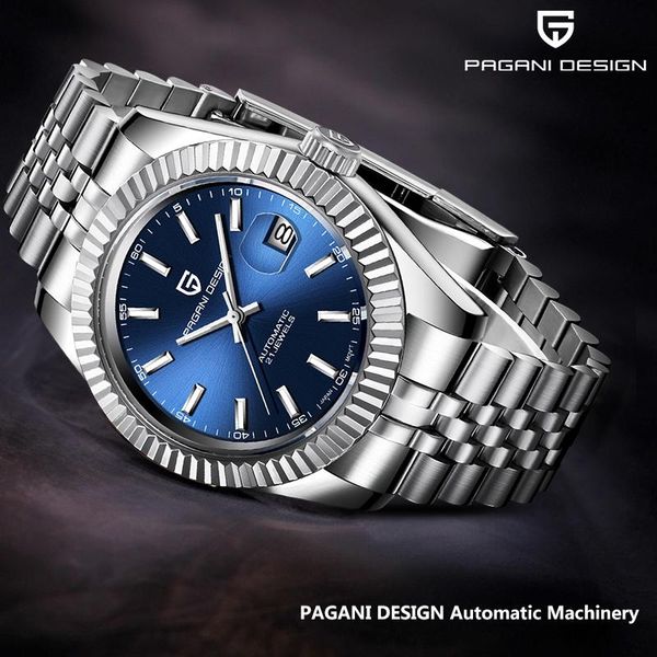 pagani design men's watches automatic wristwatch japan nh35a men mechanical watch waterproof relogio masculino, Slivery;brown
pagani design men's watches automatic wristwatch japan nh35a men mechanical watch waterproof relogio masculino, Slivery;brown