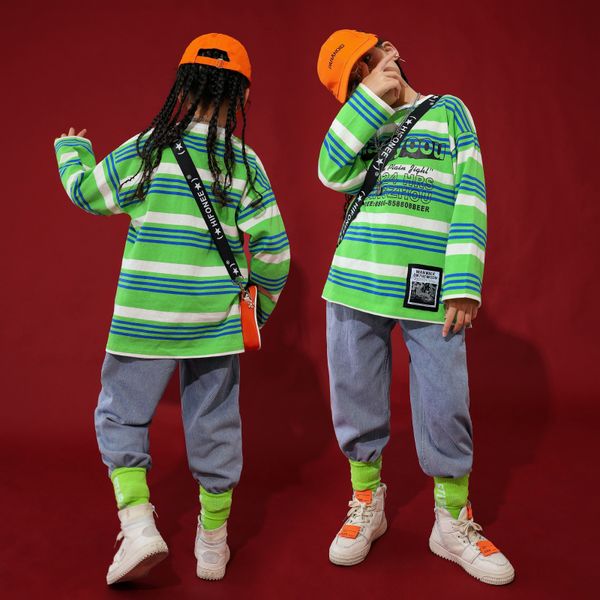 autumn childrens long sleeve hip-hop dance costume green girls hiphop jeans childrens jazz dance dresses bi021, Black;red
autumn childrens long sleeve hip-hop dance costume green girls hiphop jeans childrens jazz dance dresses bi021, Black;red