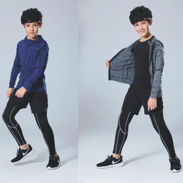 winter sports children's autumn tights men's fast drying fitness running long sleeve basketball suit 4-piece set, Gray
winter sports children's autumn tights men's fast drying fitness running long sleeve basketball suit 4-piece set, Gray