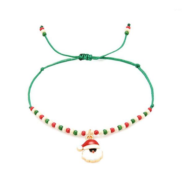 2020 new selling christmas theme santa claus shape charm pendant bracelet hand-woven rope contracted bracelet gift1, Golden;silver
2020 new selling christmas theme santa claus shape charm pendant bracelet hand-woven rope contracted bracelet gift1, Golden;silver