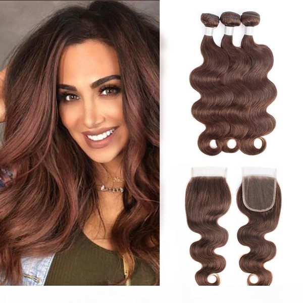 # 4 chocolate brown body wave hair bundles with closure brazilian virgin hair 3 bundles with 4*4 lace closure remy human hairextensions, Black;brown
# 4 chocolate brown body wave hair bundles with closure brazilian virgin hair 3 bundles with 4*4 lace closure remy human hairextensions, Black;brown