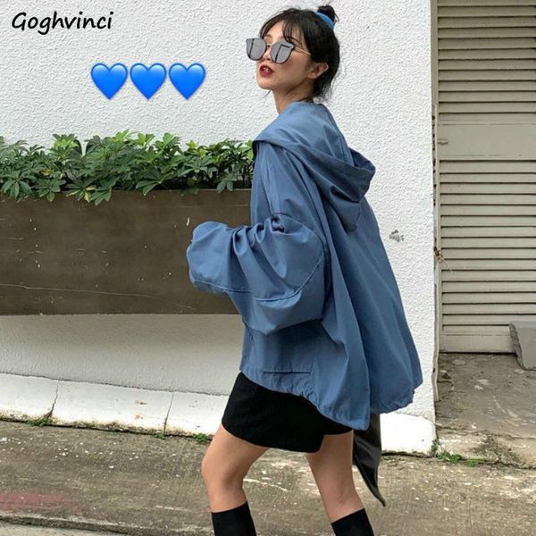 women's jackets womens solid loose hooded autumn zipper baggy coats bf harajuku students preppy style female clothing outwear basic, Black;brown
women's jackets womens solid loose hooded autumn zipper baggy coats bf harajuku students preppy style female clothing outwear basic, Black;brown