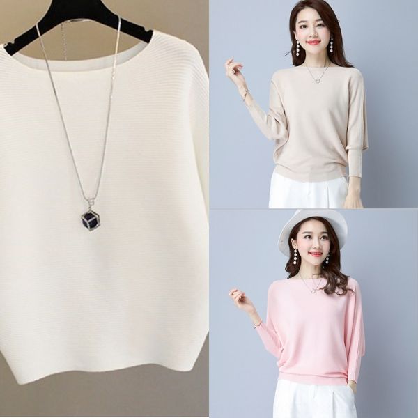 ixi80 2020 autumn new solid color knitted sweaterfemale nd bat of version sleeve thin omfortable pullover oppullover korean thin, White;black
ixi80 2020 autumn new solid color knitted sweaterfemale nd bat of version sleeve thin omfortable pullover oppullover korean thin, White;black