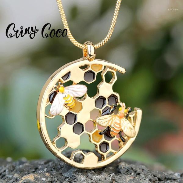cring coco luxury bee honey pendant necklace handmade designer gold chains choker necklaces for women female mothers' day gift1, Silver
cring coco luxury bee honey pendant necklace handmade designer gold chains choker necklaces for women female mothers' day gift1, Silver