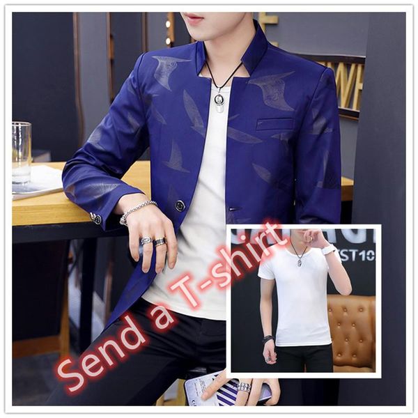 men's suits & blazers leisure suit jacket male spring and autumn outfit personality handsome hair stylist small ruffian single west kor, White;black
men's suits & blazers leisure suit jacket male spring and autumn outfit personality handsome hair stylist small ruffian single west kor, White;black