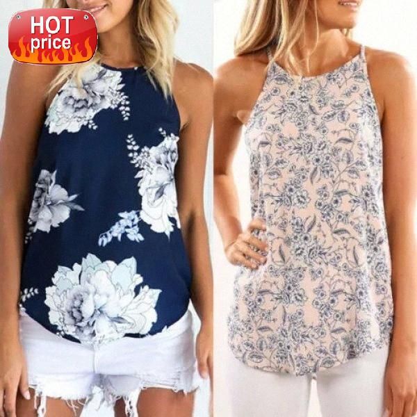 summer women casual print sleeveless crew neck floral vest t-shirt ladies #it3a, White
summer women casual print sleeveless crew neck floral vest t-shirt ladies #it3a, White