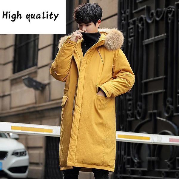 2020 winter new white duck down mid long men's down jacket thickened and warm1, Black
2020 winter new white duck down mid long men's down jacket thickened and warm1, Black