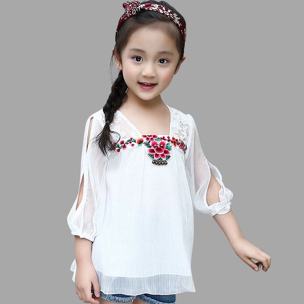 summer girls shirt chiffon embroidered blouse for girls children clothing lace kids tees summer girls 2 4 6 8 10 12 years y200704, White;black
summer girls shirt chiffon embroidered blouse for girls children clothing lace kids tees summer girls 2 4 6 8 10 12 years y200704, White;black