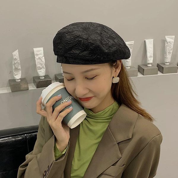 net red pleated beret women fashion ins summer thin breathable fashion korean version versatile british retro artist hat, Blue;gray
net red pleated beret women fashion ins summer thin breathable fashion korean version versatile british retro artist hat, Blue;gray